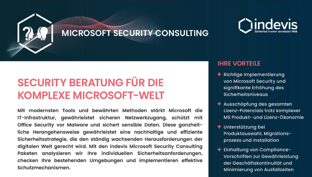 Datenblatt: Microsoft Security Consulting