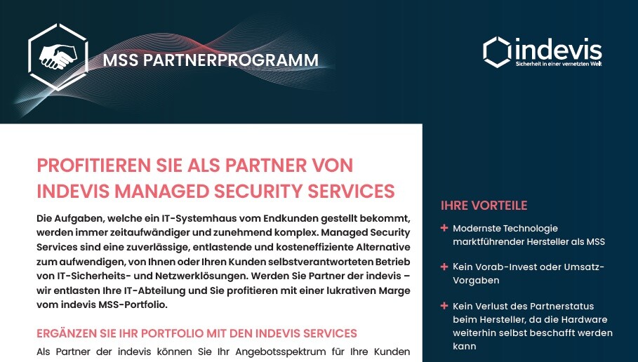 Datenblatt: indevis MSS Partnerschaft